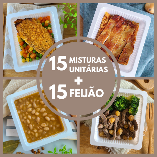 15 Misturas Unitárias + 15 Feijão