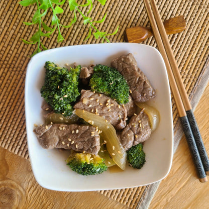Carne com Brócolis Oriental "Mistura Unitária" - Saúde e Sabor